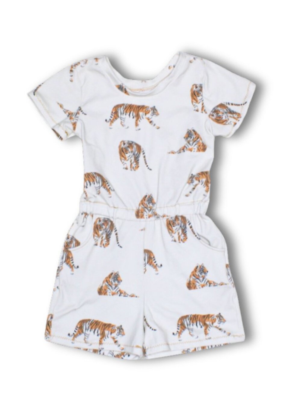 4t Tiger Shorts Romper